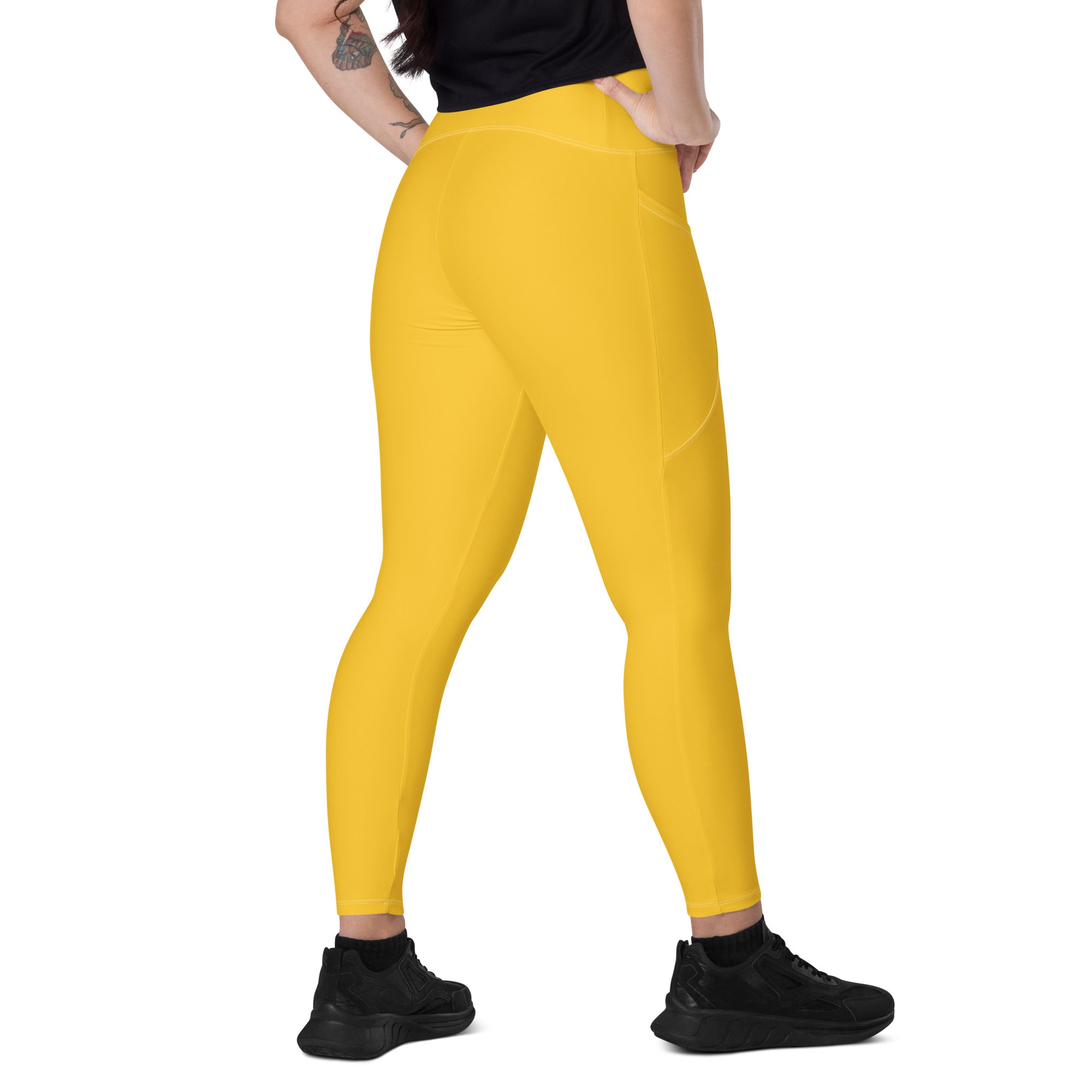 Mustard Yellow Leggings with Pockets | All Sizes
